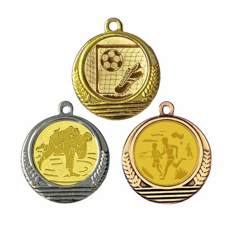 Médaille 35mm avec pastille multisports - CA-11FE197
