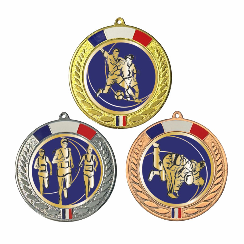 Médaille 70mm avec pastille multisports - CA-11FE388