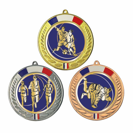 Médaille 70mm avec pastille multisports - CA-11FE388
