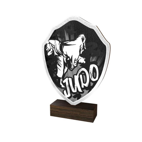 Trophée Bois Couleurs Podium Judo - BA-TFRW023