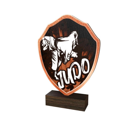 Trophée Bois Couleurs Podium Judo - BA-TFRW023