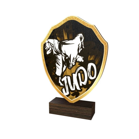 Trophée Bois Couleurs Podium Judo - BA-TFRW023