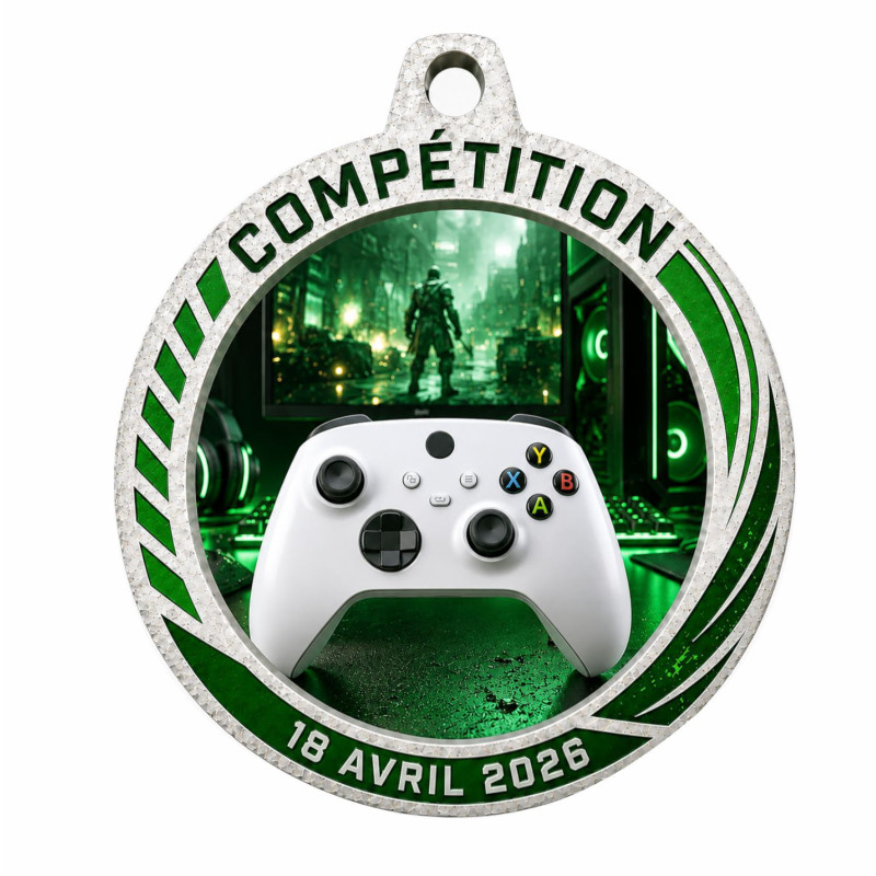 Médaille Création Sport Bois isorel 50 ou 70mm - TD-ISO-50 - TD-ISO-70 Jeux vidéo Gaming 1