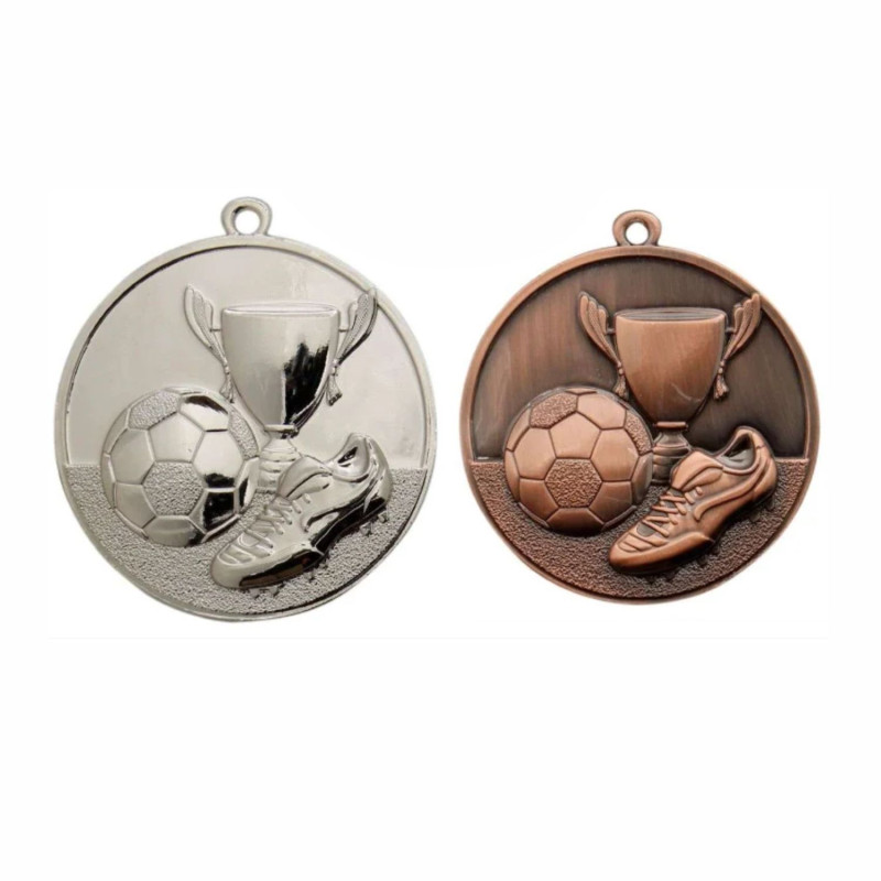 Médaille Frappée relief Zamac Top qualité 50mm Football - B-ME.047