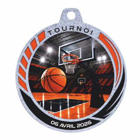 Médaille Création Sport Bois isorel 50 ou 70mm - TD-ISO-50 - TD-ISO-70 Basket