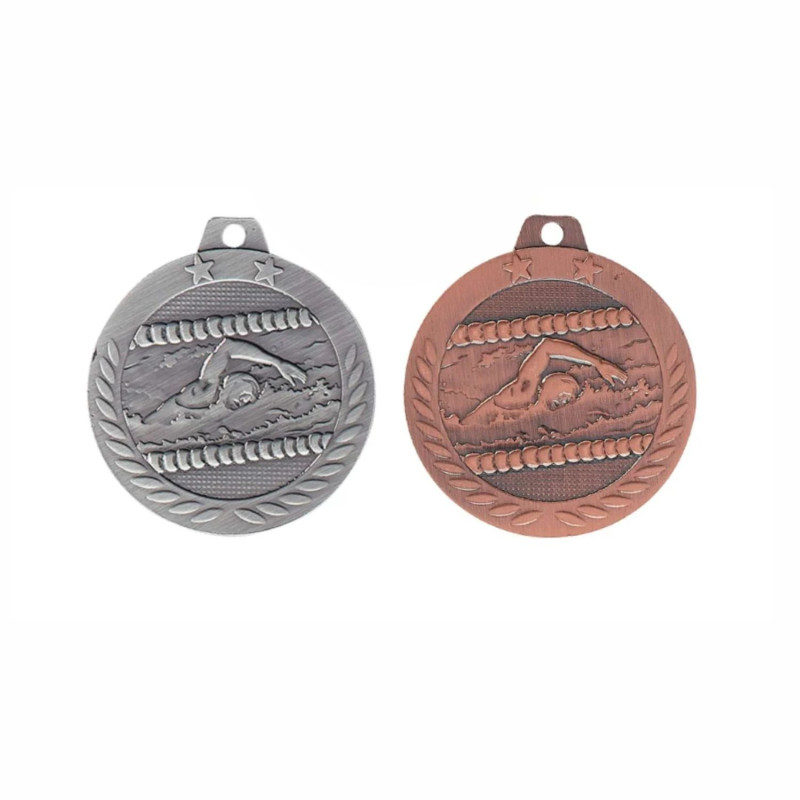 Médaille frappée Natation 40mm - F-DX14