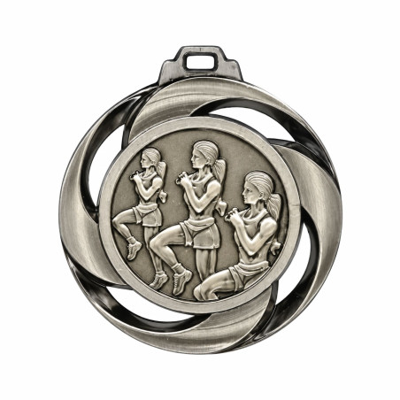 Médaille Frappée 40mm Course femme - F-NF22