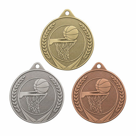 Médaille Frappée 50mm Basketball - CH-IM00612