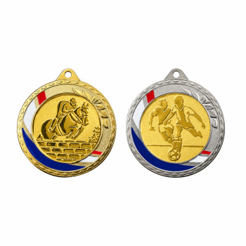 Médaille 70mm avec pastille...