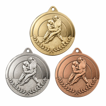 Médaille frappée Judo 70mm...