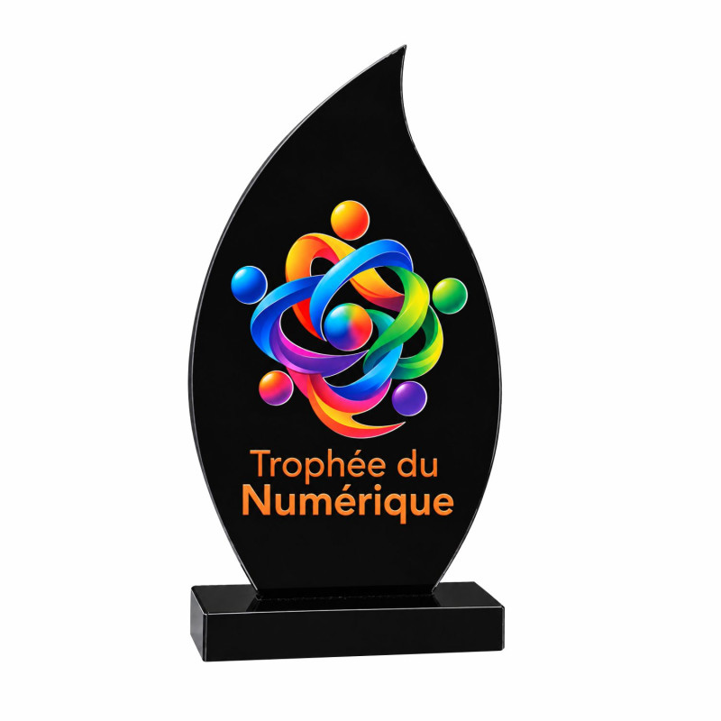 Trophée Création Acryglass Noir F-174-11-N - F-174-12-N - F-174-13-N