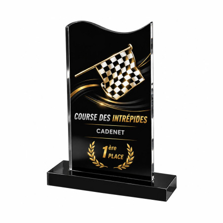 Trophée Création Acryglass Noir F-174-01-N - F-174-02-N - F-174-03-N