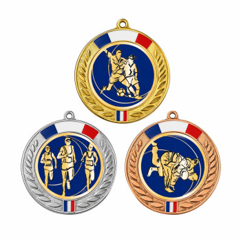 Médaille 70mm avec pastille...