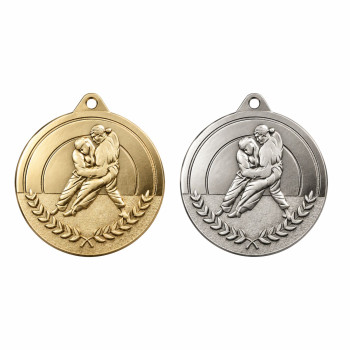 Médaille frappée Judo 70mm...