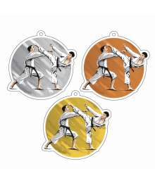 Exclusivité Médaille Acrylique 50mm Karate - MDA00M87