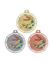 Médaille émaillée frappée Judo 70mm - F-BX08D - F-BX08A - F-BX08B