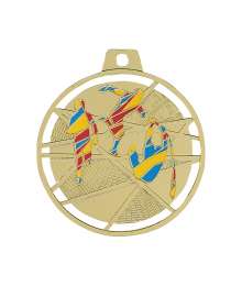 Médaille émaillée frappée Athlétisme 70mm - F-BX01D