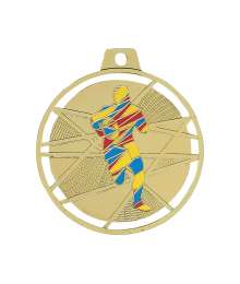 Médaille émaillée frappée Rugby 70mm - F-BX10D