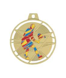 Médaille émaillée frappée Tennis 70mm - F-BX11D