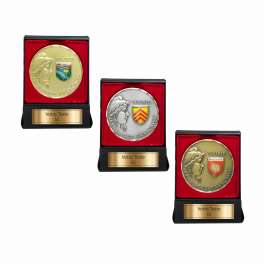 Pom-pom girl metal médailles Big 70 mm pack de 10 rubans insère propre Logo & Texte