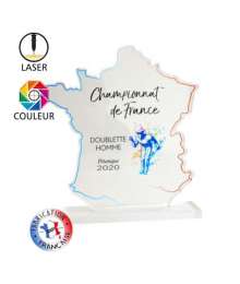Trophées Création Acryglass Carte de France TD-5935 - TD-5936 - TD-5937