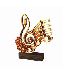 Trophée Bois Couleurs Musique - BA-WF002M051B