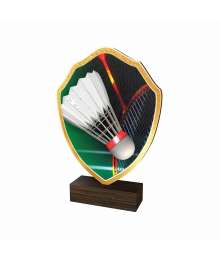Trophée Bois Couleurs Badminton - BA-TFRW011