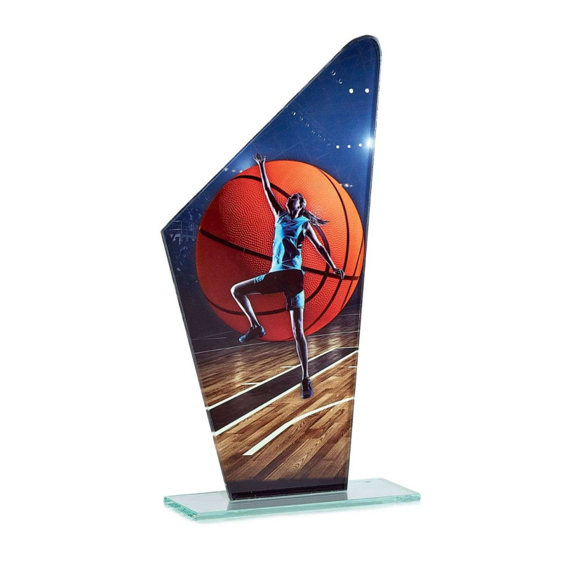 Trophée Verre Basket Femme - F-66101