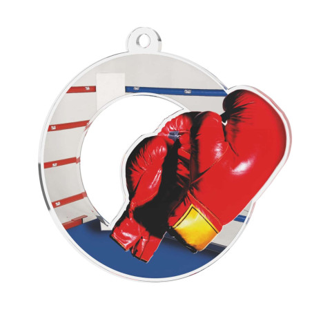 Médaille Acrylique 50mm Boxe - MDA0010M21