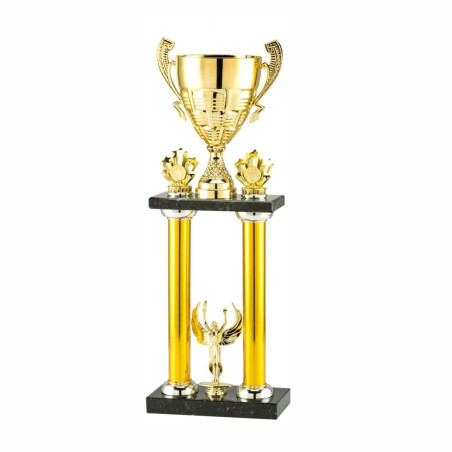 Trophée à étage Sport figurine avec pastilles B-LT.067D