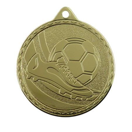 Pack de 100 Médailles frappées Football crampon 50mm - CH-IM00408