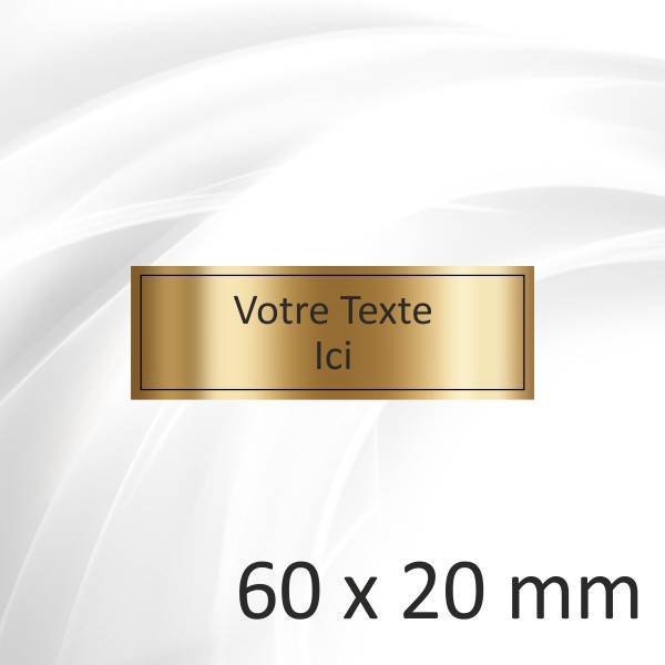 60x20mm - 3 lignes - 1.10€